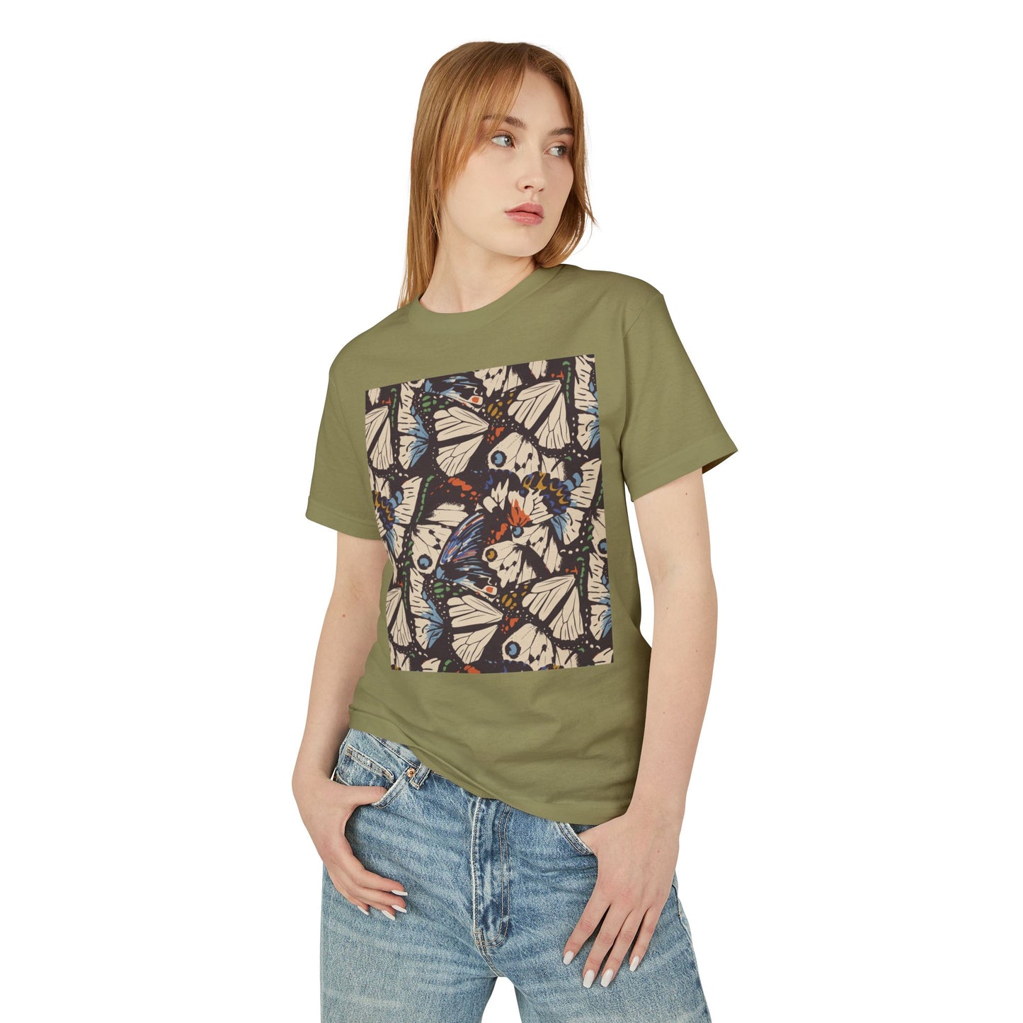 Bohemian Butterfly Graphic Tee - Unisex Heavyweight Cotton Shirt