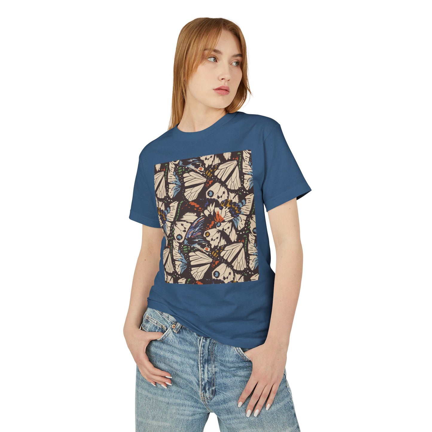 Bohemian Butterfly Graphic Tee - Unisex Heavyweight Cotton Shirt