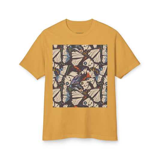 Bohemian Butterfly Graphic Tee - Unisex Heavyweight Cotton Shirt