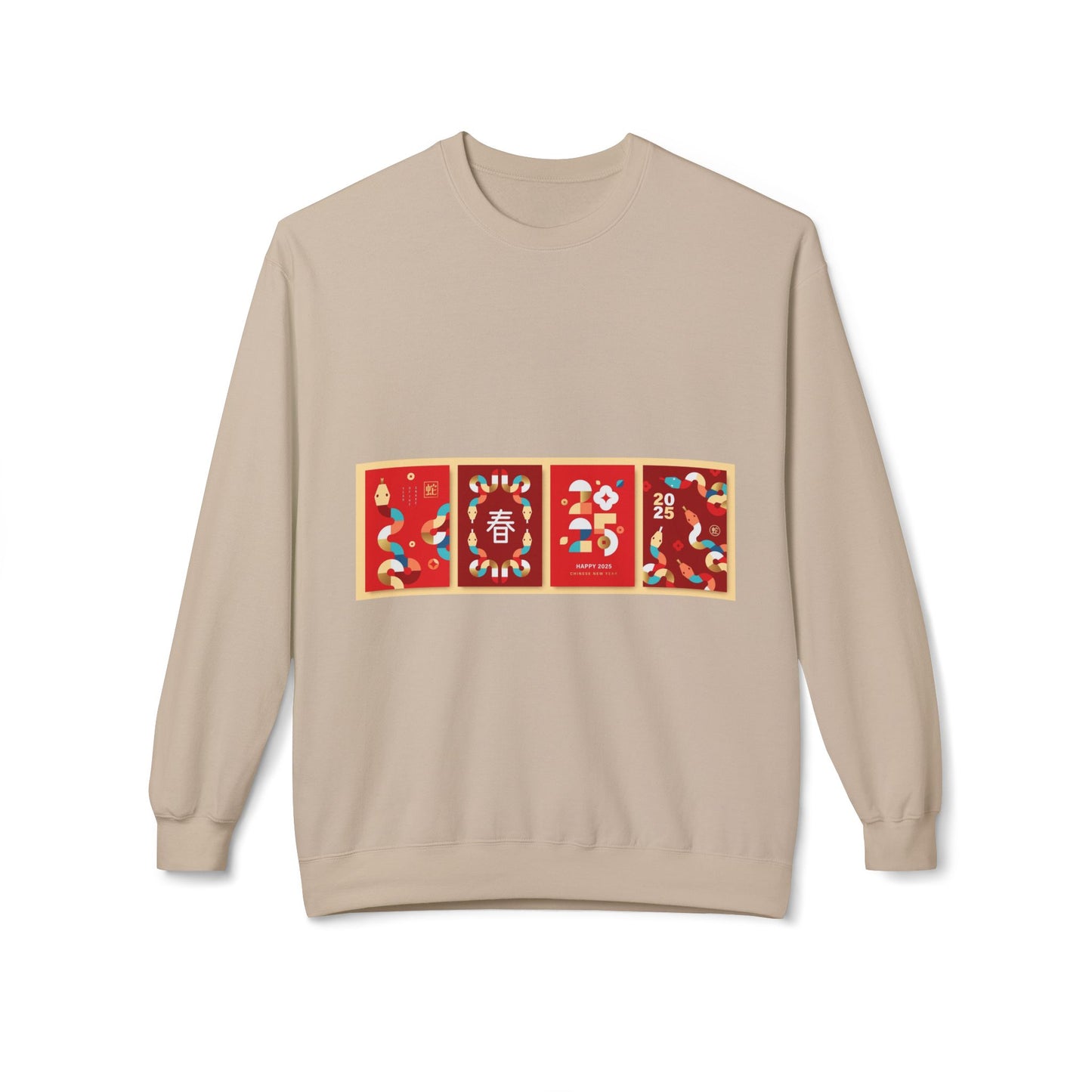 Festive Unisex Crewneck Sweatshirt - Year of the Rabbit Design