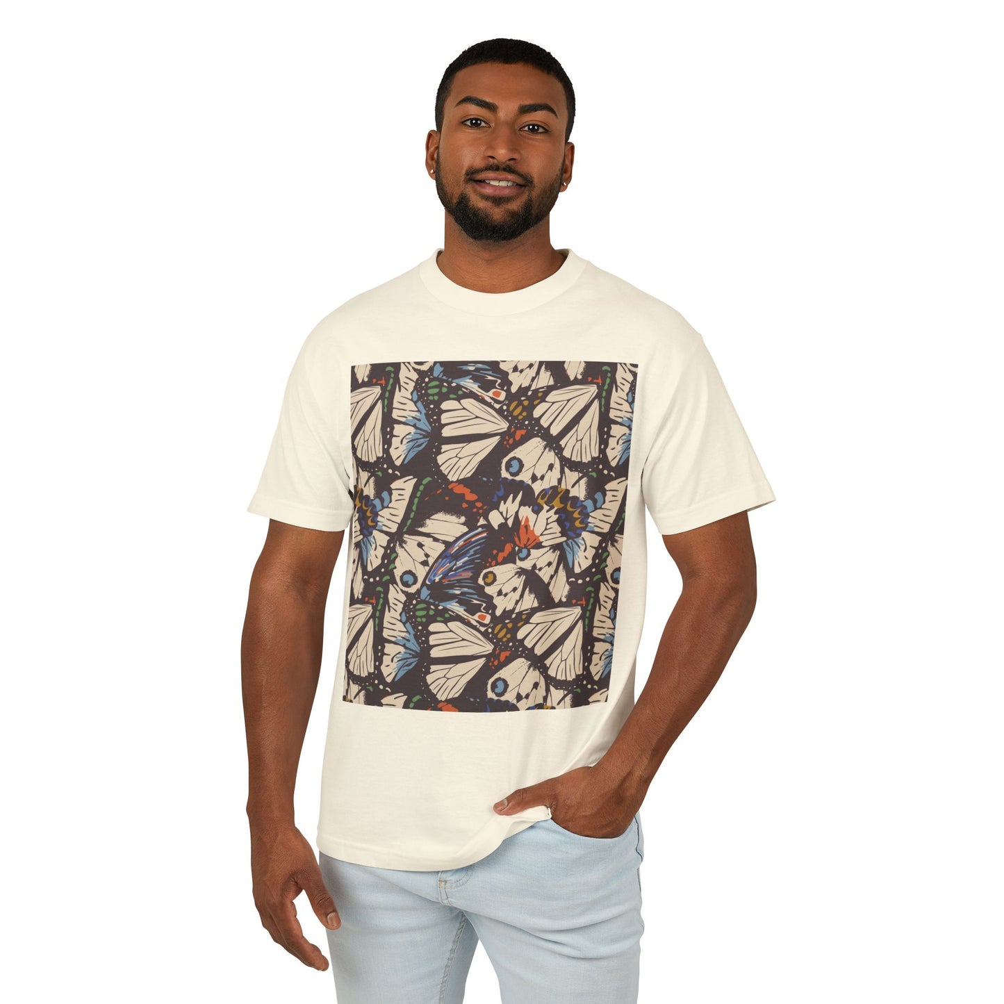 Bohemian Butterfly Graphic Tee - Unisex Heavyweight Cotton Shirt