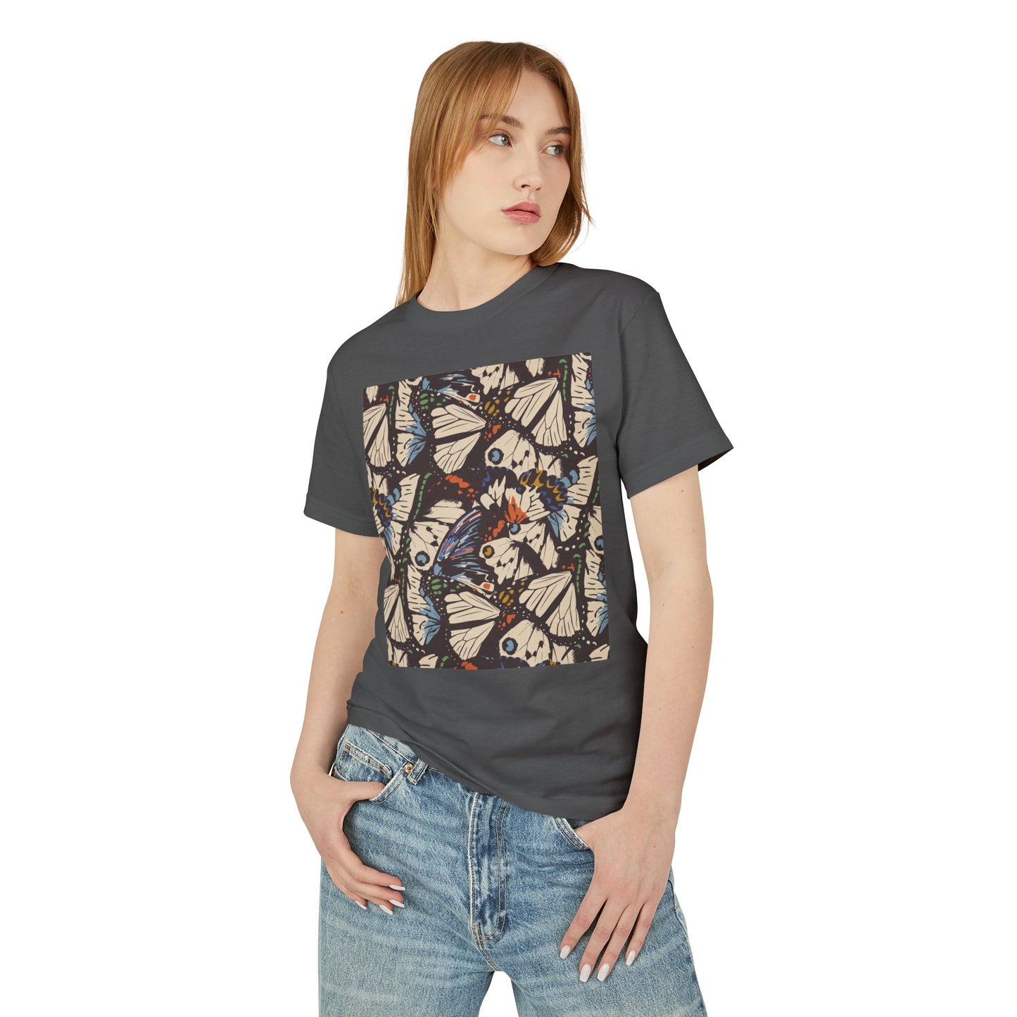 Bohemian Butterfly Graphic Tee - Unisex Heavyweight Cotton Shirt