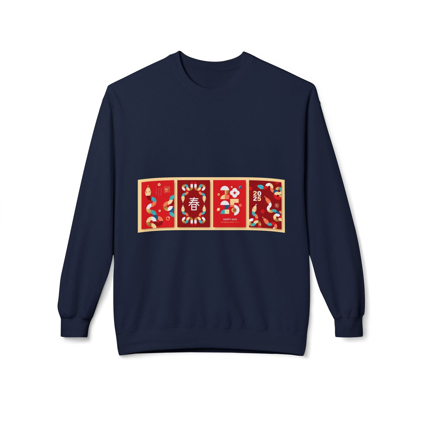 Festive Unisex Crewneck Sweatshirt - Year of the Rabbit Design