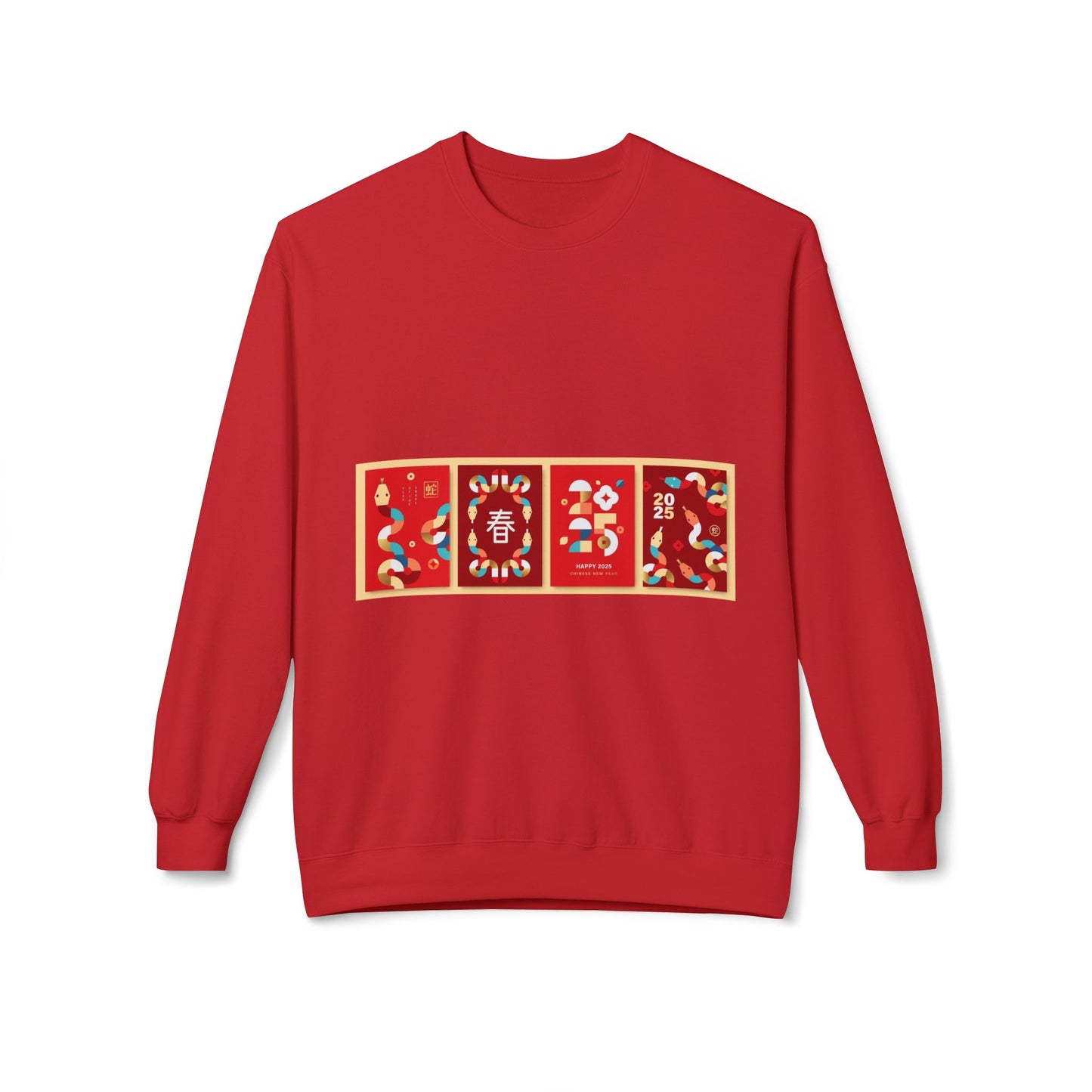 Festive Unisex Crewneck Sweatshirt - Year of the Rabbit Design