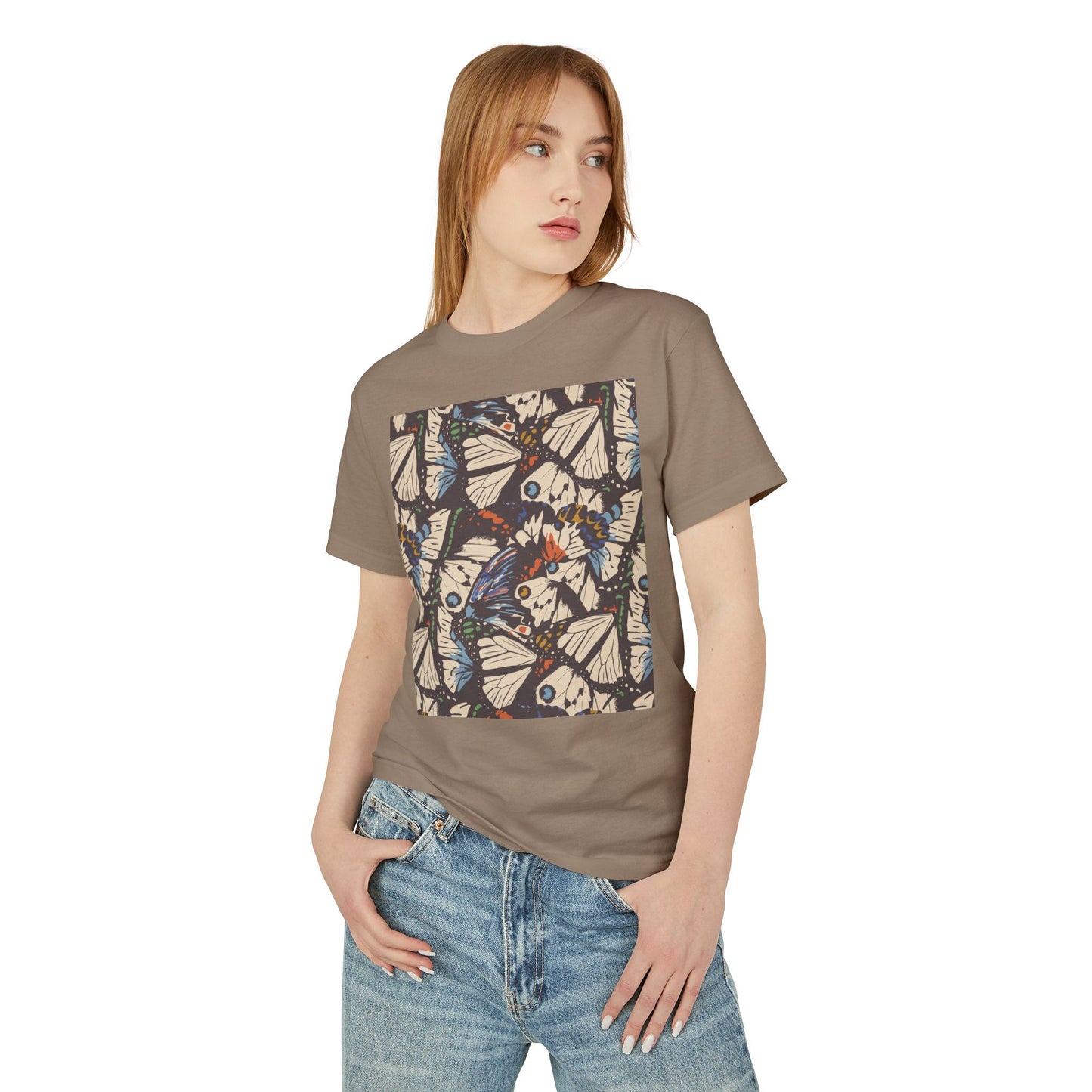 Bohemian Butterfly Graphic Tee - Unisex Heavyweight Cotton Shirt