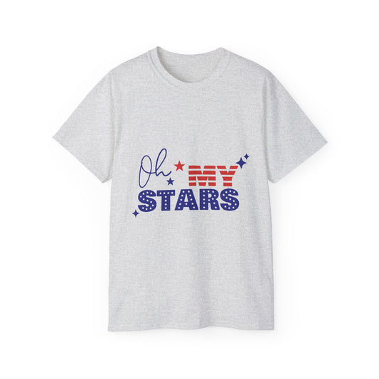 Patriotic Unisex Ultra Cotton Tee - 'Oh MY STARS'